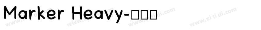 Marker Heavy字体转换